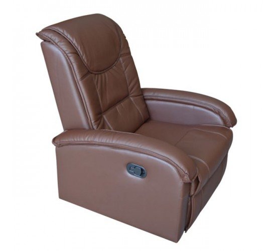 ΠΟΛΥΘΡΟΝΑ RELAX ΜΕ ΜΗΧΑΝΙΣΜΟ MASSAGE ROCCA HM0026.03 PU ΚΑΦΕ ΣΚΟΥΡΟ 80x96x97 εκ.