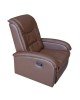 ΠΟΛΥΘΡΟΝΑ RELAX ΜΕ ΜΗΧΑΝΙΣΜΟ MASSAGE ROCCA HM0026.03 PU ΚΑΦΕ ΣΚΟΥΡΟ 80x96x97 εκ.