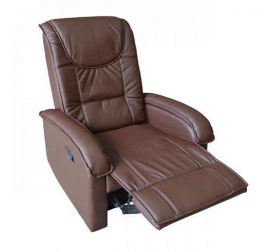 ΠΟΛΥΘΡΟΝΑ RELAX ΜΕ ΜΗΧΑΝΙΣΜΟ MASSAGE ROCCA HM0026.03 PU ΚΑΦΕ ΣΚΟΥΡΟ 80x96x97 εκ.