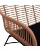 ΣΕΤ ΣΑΛΟΝΙ 4ΤΜΧ ALLEGRA HM5460 ΜΕΤΑΛΛΟ & WICKER ΣΕ ΜΠΕΖ ΧΡΩΜΑ 4 θέσεων