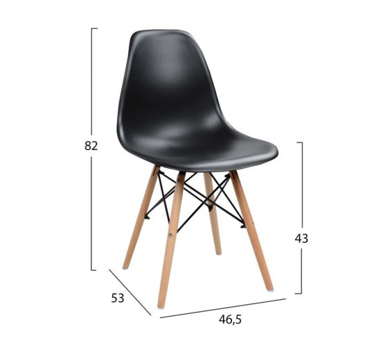 ΣΕΤ ΤΡΑΠΕΖΑΡΙΑΣ 5ΤΜΧ HM10346 ΤΡΑΠΕΖΙ 140x80x76 cm & 4 ΚΑΡΕΚΛΕΣ TWIST 4 θέσεων