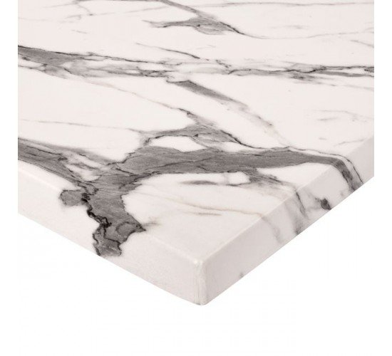 ΕΠΙΦΑΝΕΙΑ ΤΡΑΠΕΖΙΟΥ WERZALIT 70Χ70Χ3.5εκ. MARBLE WHITE-GREY 5657 HM5230.11