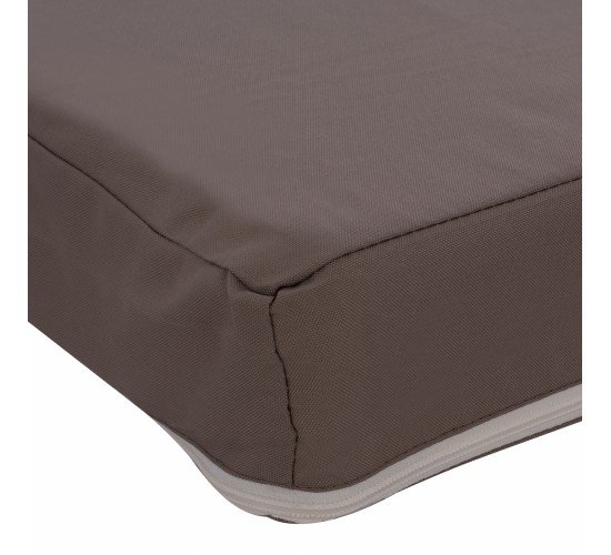 ΜΑΞΙΛΑΡΙ ΞΑΠΛΩΣΤΡΑΣ POLYESTER SIFNOS ΓΚΡΙ HM11235.10P 190x70x11 εκ.