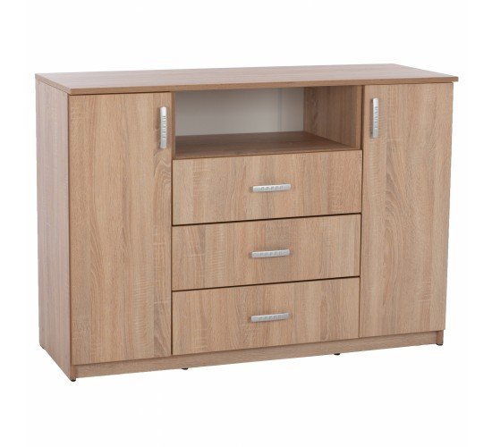 ΜΠΟΥΦΕΣ ΜΕ 2 ΝΤΟΥΛΑΠΙΑ Κ 3 ΣΥΡΤΑΡΙΑ ADLER SONAMA OAK HM2430 120X45X85Yεκ.