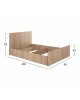 ΚΡΕΒΑΤΙ ADLER ΜΟΝΟ 90X200 SONAMA OAK HM2433.01 Μονό