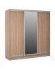 ΝΤΟΥΛΑΠΑ 3ΦΥΛΛΗ ΣΥΡΟΜΕΝΗ ΜΕ ΚΑΘΡΕΠΤΗ SONAMA OAK HM2435  200X60X210Υεκ 3φυλλη