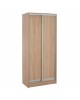 ΝΤΟΥΛΑΠΑ ΣΥΡΟΜΕΝΗ ADLER ΜΕΛΑΜΙΝΗΣ 90x45x210Yεκ. SONAMA OAK 2ΦΥΛΛΗ HM2436.01