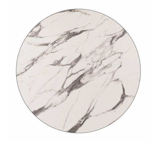 ΕΠΙΦΑΝΕΙΑ ΤΡΑΠΕΖΙΟΥ HPL HM5841.11 MARBLE WHITE-GREY Φ60 εκ. ΠΑΧΟΥΣ 12mm.