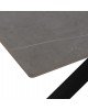 ΤΡΑΠΕΖΙ ΤΡΑΠΕΖΑΡΙΑΣ SYNTEC HM9308.03 SINTERED STONE ΓΚΡΙ ΜΕΤΑΛΛΙΚΑ ΠΟΔΙΑ 160x90x75Υεκ.