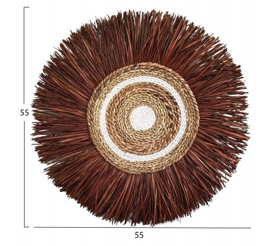 ΔΙΑΚΟΣΜΗΤΙΚΟ ΤΟΙΧΟΥ ΣΤΡΟΓΓΥΛΟ ΑΠΟ ΚΑΛΑΜΙΑ ΚΑΙ ΙΝΕΣ ΜΠΑΝΑΝΑΣ 55x3x55YΕΚεκ.HM7792
