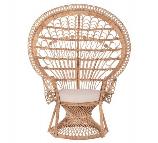 ΠΟΛΥΘΡΟΝΑ ROYAL PEACOCK ΑΠΟ BAMBOO ΜΕ ΜΑΞΙΛΑΡΙ 134X65X150Yεκ.HM9342