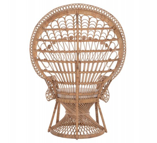 ΠΟΛΥΘΡΟΝΑ ROYAL PEACOCK ΑΠΟ BAMBOO ΜΕ ΜΑΞΙΛΑΡΙ 134X65X150Yεκ.HM9342