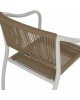 ΠΟΛΥΘΡΟΝΑ ΑΛΟΥΜΙΝΙΟΥ ΛΕΥΚΟ ΜΕ PE RATTAN WICKER HM5856.01 57x63x80Yεκ.