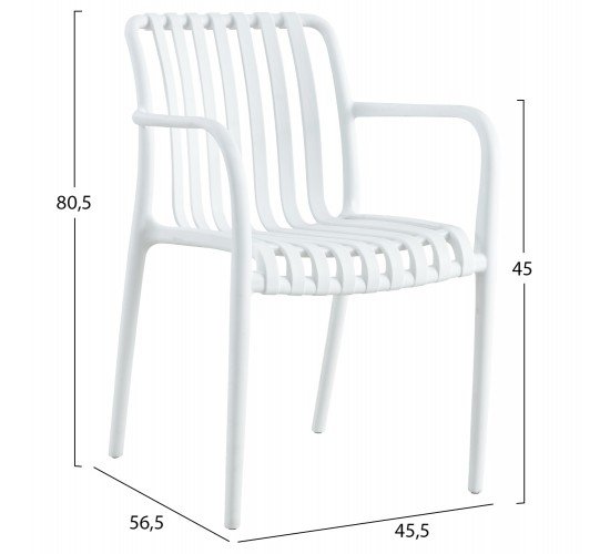 ΠΟΛΥΘΡΟΝΑ ΠΟΛΥΠΡΟΠΥΛΕΝΙΟΥ TIPPY HM5940.01 ΛΕΥΚΗ 55x55x81Υεκ.