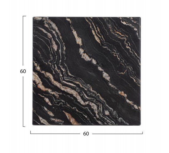 ΕΠΙΦΑΝΕΙΑ ΤΡΑΠΕΖΙΟΥ 5787 ΤΕΤΡΑΓΩΝΗ WERZALIT 60Χ60εκ. BLACK GOLD MARBLE HM5229.15