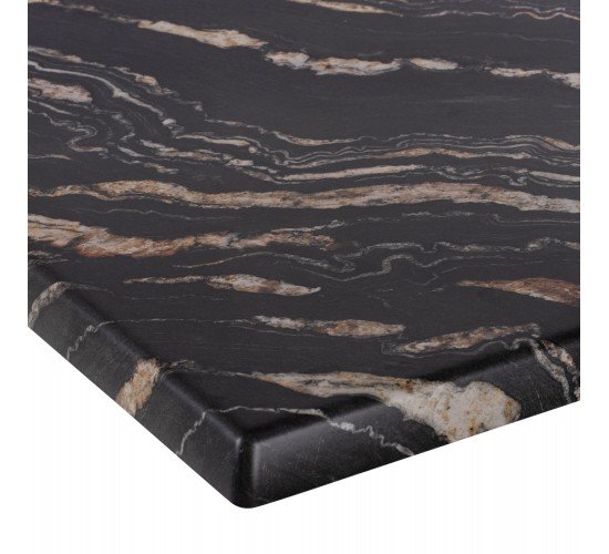 ΕΠΙΦΑΝΕΙΑ ΤΡΑΠΕΖΙΟΥ 5787 ΤΕΤΡΑΓΩΝΗ WERZALIT 60Χ60εκ. BLACK GOLD MARBLE HM5229.15