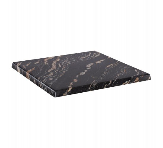 ΕΠΙΦΑΝΕΙΑ ΤΡΑΠΕΖΙΟΥ ΤΕΤΡΑΓΩΝΗ 5787 WERZALIT 70X70 εκ. BLACK GOLD MARBLE HM5230.15