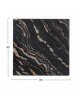 ΕΠΙΦΑΝΕΙΑ ΤΡΑΠΕΖΙΟΥ ΤΕΤΡΑΓΩΝΗ 5787 WERZALIT 80X80 εκ. BLACK GOLD MARBLE HM5231.15