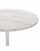 ΤΡΑΠΕΖΙ ΤΡΑΠΕΖΑΡΙΑΣ ROLLO HM9421.01 ΣΤΡΟΓΓΥΛΟ WHITE MARBLE Φ90x74Y εκ.