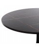 ΤΡΑΠΕΖΙ ΤΡΑΠΕΖΑΡΙΑΣ ROLLO HM9422.02 ΣΤΡΟΓΓΥΛΟ BLACK MARBLE Φ120x74Yεκ.