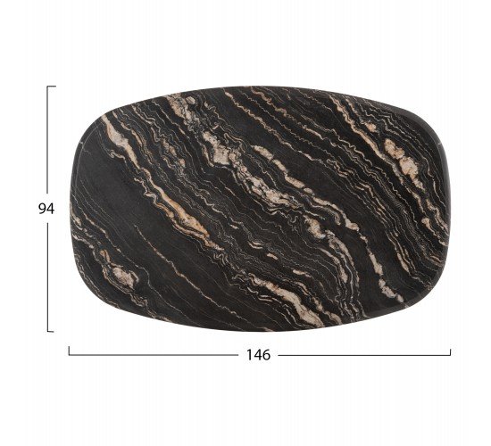 ΕΠΙΦΑΝΕΙΑ ΤΡΑΠΕΖΙΟΥ 5787 WERZALIT HM5916.15 BLACK GOLD MARBLE 146X94 εκ.