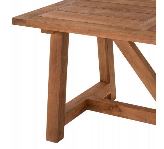 ΤΡΑΠΕΖΙ ΤΡΑΠΕΖΑΡΙΑΣ HM7922 PLUTON RECYCLED TEAK ΣΕ ΦΥΣΙΚΟ ΧΡΩΜΑ 200X100X75Yεκ.