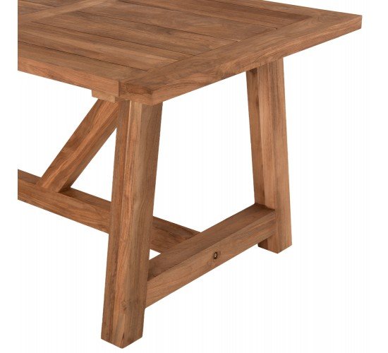 ΤΡΑΠΕΖΙ ΤΡΑΠΕΖΑΡΙΑΣ HM7922 PLUTON RECYCLED TEAK ΣΕ ΦΥΣΙΚΟ ΧΡΩΜΑ 200X100X75Yεκ.