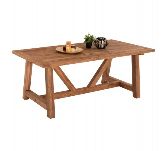 ΤΡΑΠΕΖΙ ΤΡΑΠΕΖΑΡΙΑΣ HM7922 PLUTON RECYCLED TEAK ΣΕ ΦΥΣΙΚΟ ΧΡΩΜΑ 200X100X75Yεκ.