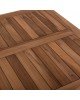 ΤΡΑΠΕΖΙ ΤΕΤΡΑΓΩΝΟ KENDALL ΠΤΥΣΣΟΜΕΝΟ HM9544 TEAK ΣΕ ΦΥΣΙΚΟ ΧΡΩΜΑ 80x80x75Yεκ.