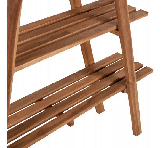 ΒΙΒΛΙΟΘΗΚΗ STAM HM7895 TEAK ΞΥΛΟ ΣΕ ΦΥΣΙΚΟ ΧΡΩΜΑ 120x33x180Y εκ.