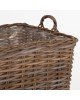 ΣΕΤ ΔΙΑΚΟΣΜΗΤΙΚΑ ΚΑΛΑΘΙΑ KATER HM9657 4ΤΜΧ ΑΠΟ KUBU RATTAN ΣΕ ΓΚΡΙ 52x52x50-57Υεκ.