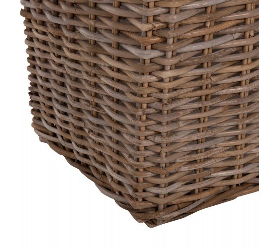 ΣΕΤ ΔΙΑΚΟΣΜΗΤΙΚΑ ΚΑΛΑΘΙΑ KATER HM9657 4ΤΜΧ ΑΠΟ KUBU RATTAN ΣΕ ΓΚΡΙ 52x52x50-57Υεκ.