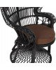 ΠΟΛΥΘΡΟΝΑ ROYAL PEACOCK HM9342.03 RATTAN ΜΑΥΡΟ-ΜΑΞΙΛΑΡΙ ΚΑΦΕ 114x72x150Yεκ.