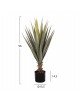 ΔΙΑΚΟΣΜΗΤΙΚΟ ΣΥΝΘΕΤΙΚΟ ΦΥΤΟ HM7986 SISAL AGAVE ΣΕ ΓΛΑΣΤΡΑ Φ15,5x14,5-96Υεκ.