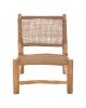 ΚΑΡΕΚΛΑ LONDER HM5986 ΞΥΛΟ TEAK ΣΕ ΦΥΣΙΚΟ ΚΑΙ ΣΥΝΘΕΤΙΚΟ RATTAN 63x77x77Υεκ.