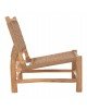 ΚΑΡΕΚΛΑ LONDER HM5986 ΞΥΛΟ TEAK ΣΕ ΦΥΣΙΚΟ ΚΑΙ ΣΥΝΘΕΤΙΚΟ RATTAN 63x77x77Υεκ.