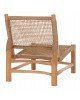 ΚΑΡΕΚΛΑ LONDER HM5986 ΞΥΛΟ TEAK ΣΕ ΦΥΣΙΚΟ ΚΑΙ ΣΥΝΘΕΤΙΚΟ RATTAN 63x77x77Υεκ.