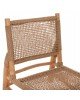 ΚΑΡΕΚΛΑ LONDER HM5986 ΞΥΛΟ TEAK ΣΕ ΦΥΣΙΚΟ ΚΑΙ ΣΥΝΘΕΤΙΚΟ RATTAN 63x77x77Υεκ.