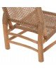 ΚΑΡΕΚΛΑ LONDER HM5986 ΞΥΛΟ TEAK ΣΕ ΦΥΣΙΚΟ ΚΑΙ ΣΥΝΘΕΤΙΚΟ RATTAN 63x77x77Υεκ.