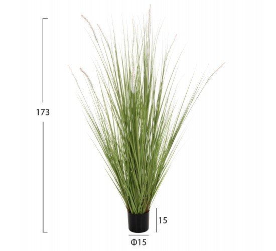 ΔΙΑΚΟΣΜΗΤΙΚΟ ΣΥΝΘΕΤΙΚΟ ΦΥΤΟ HM4017 BRISTLEGRASS ΣΕ ΓΛΑΣΤΡΑ 173Υεκ.