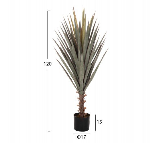 ΔΙΑΚΟΣΜΗΤΙΚΟ ΣΥΝΘΕΤΙΚΟ ΦΥΤΟ HM7987 SISAL AGAVE ΣΕ ΓΛΑΣΤΡΑ 120Υεκ.