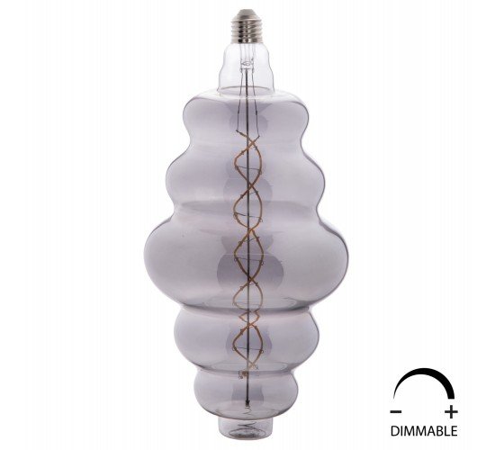 ΛΑΜΠΤΗΡΑΣ LED FILAMENT 8W E27 3000K SMOKE COLOR DIMMABLE HM4056.03