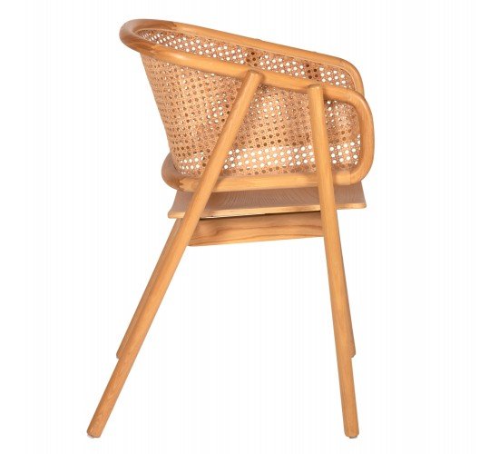 ΠΟΛΥΘΡΟΝΑ KENLEE HM9872 ΦΡΑΞΙΝΟΣ ΚΑΙ ΦΥΣΙΚΟ RATTAN RATTAN ΣΕ ΦΥΣΙΚΟ 57,5x55x81Yεκ.