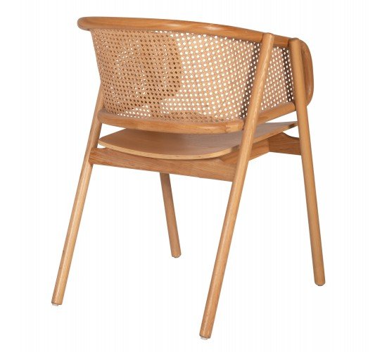 ΠΟΛΥΘΡΟΝΑ KENLEE HM9872 ΦΡΑΞΙΝΟΣ ΚΑΙ ΦΥΣΙΚΟ RATTAN RATTAN ΣΕ ΦΥΣΙΚΟ 57,5x55x81Yεκ.