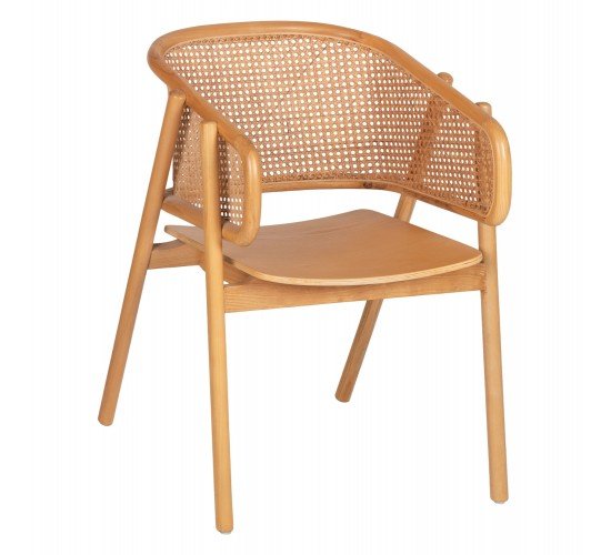 ΠΟΛΥΘΡΟΝΑ KENLEE HM9872 ΦΡΑΞΙΝΟΣ ΚΑΙ ΦΥΣΙΚΟ RATTAN RATTAN ΣΕ ΦΥΣΙΚΟ 57,5x55x81Yεκ.