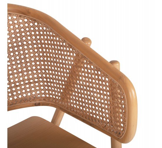 ΠΟΛΥΘΡΟΝΑ KENLEE HM9872 ΦΡΑΞΙΝΟΣ ΚΑΙ ΦΥΣΙΚΟ RATTAN RATTAN ΣΕ ΦΥΣΙΚΟ 57,5x55x81Yεκ.