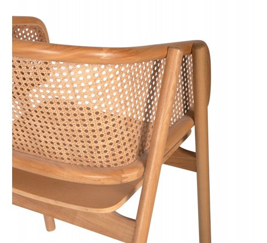 ΠΟΛΥΘΡΟΝΑ KENLEE HM9872 ΦΡΑΞΙΝΟΣ ΚΑΙ ΦΥΣΙΚΟ RATTAN RATTAN ΣΕ ΦΥΣΙΚΟ 57,5x55x81Yεκ.