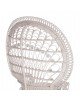 ΠΟΛΥΘΡΟΝΑ ROYAL PEACOCK HM9342.02 RATTAN ΣΕ ΛΕΥΚΟ-ΜΑΞΙΛΑΡΙ ΛΕΥΚΟ 114x72x150Yεκ.