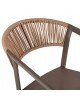 ΣΚΑΜΠΟ ΑΛΟΥΜΙΝΙΟΥ ΣΑΜΠΑΝΙ ΜΕ ΜΠΡΑΤΣΑ RATTAN & TEXTLINE 56x58x105Yεκ.HM5892.23