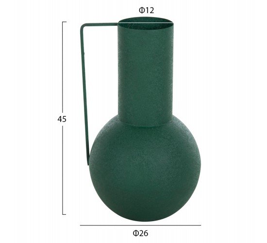 ΔΙΑΚΟΣΜΗΤΙΚΟ BAZO FLAGON HM4260.03 ΜΕΤΑΛΛΟ ΣΕ ΠΡΑΣΙΝΟ Φ26x45Υ εκ.